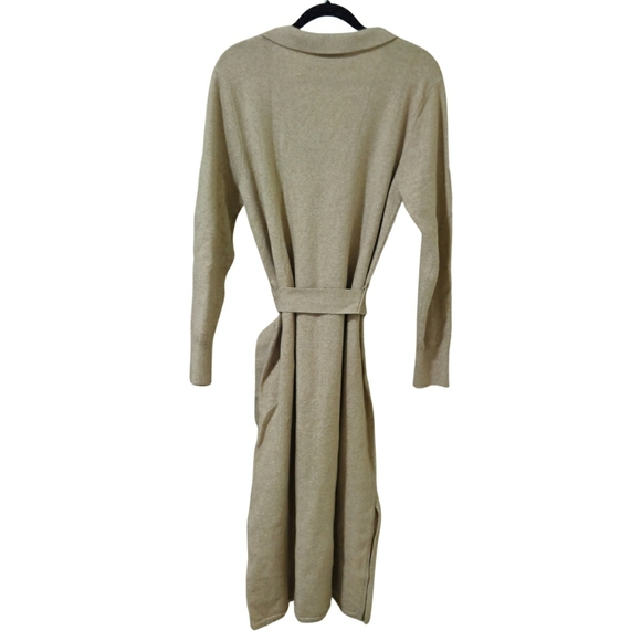 Faherty Jackson Sweater Dress Long Sleeve Large Oatmeal Heather NWT - Picture 4 of 6